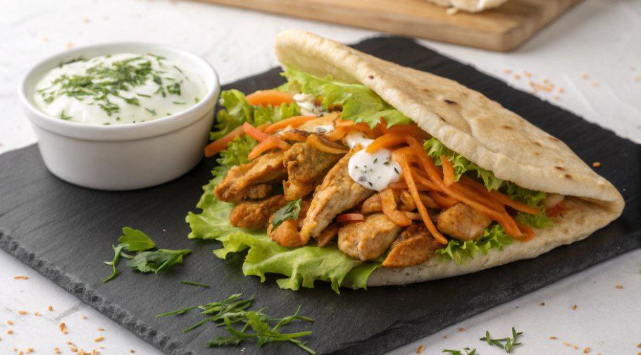 Pita Shoarma Carne P o Pita E Molho Mam Paleo