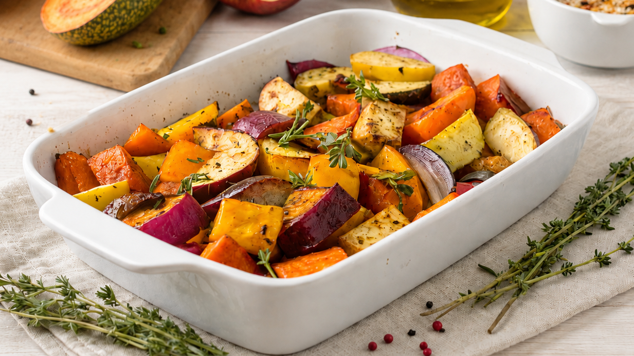 Vegetais no forno paleo